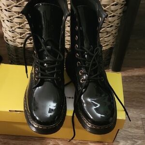 Dr. Martens Glossy Black Lace-Up Boots